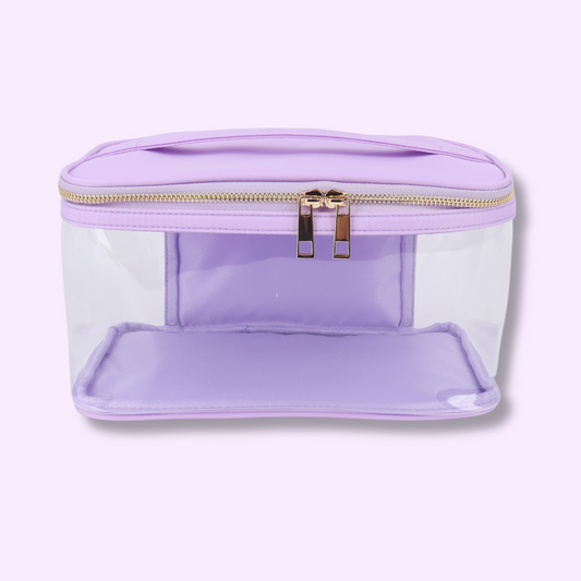COSMETIC CLEAR POUCH (3 LETTERS INCLUDED)