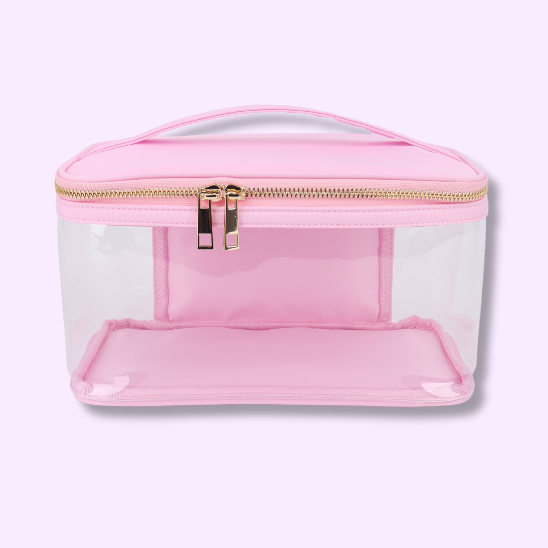 COSMETIC CLEAR POUCH (3 LETTERS INCLUDED)