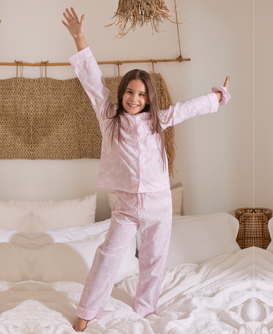Shirt Pajama Set - Pink