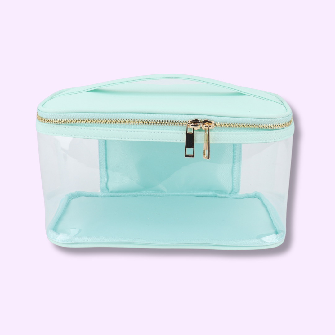 COSMETIC CLEAR POUCH (3 LETTERS INCLUDED)