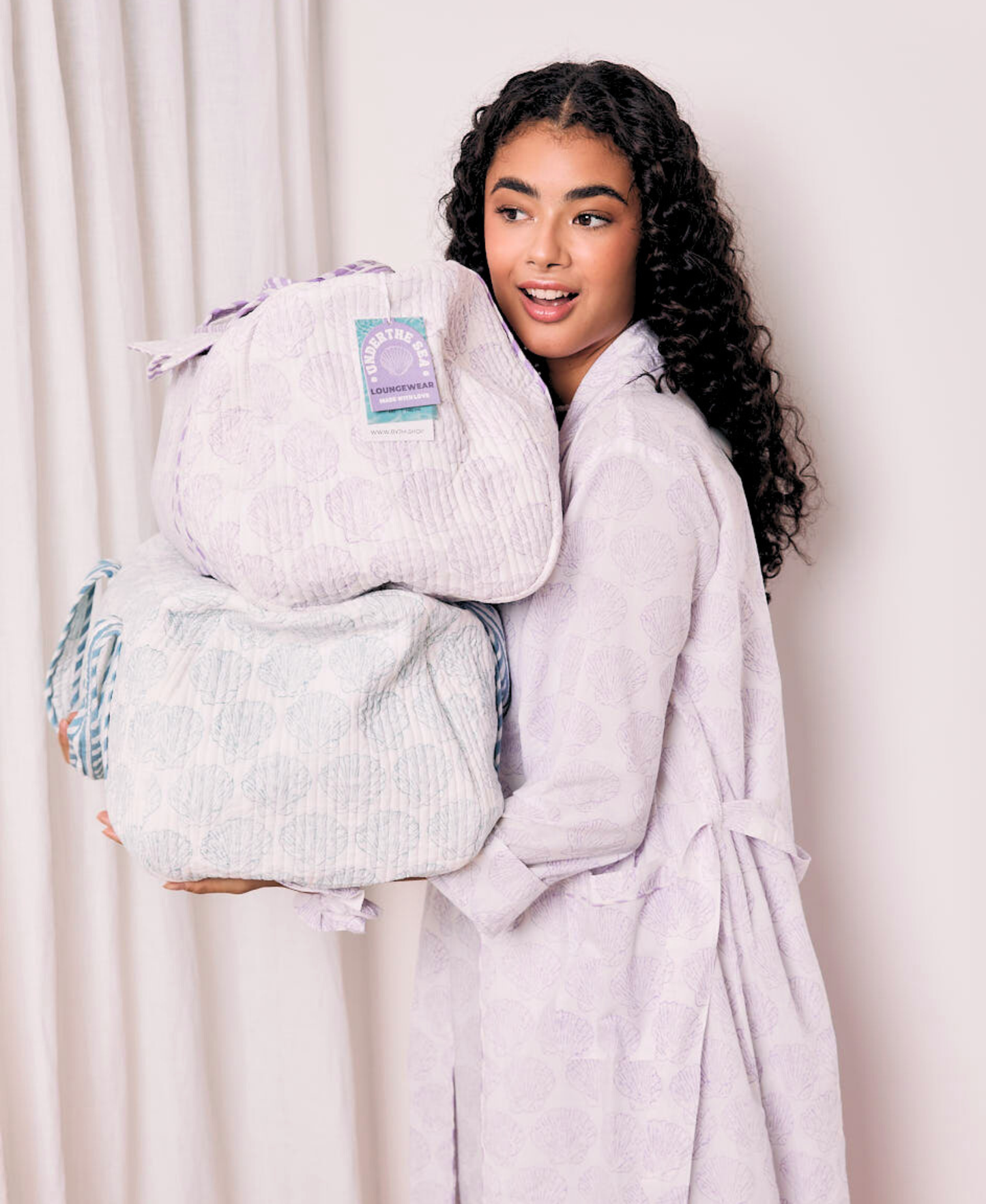 Duffle Bag - Purple ( Embroidery Included)