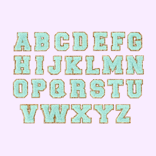 SMALL MINT LETTER PATCH (ADHESIVE)