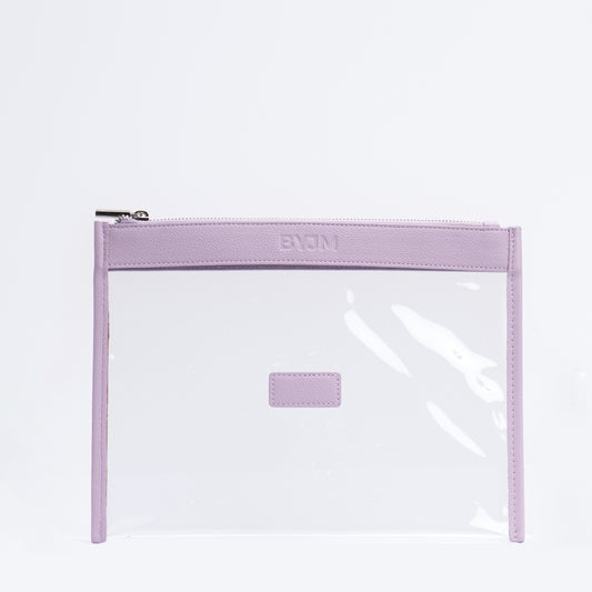 Clear Flat Pouch - Purple