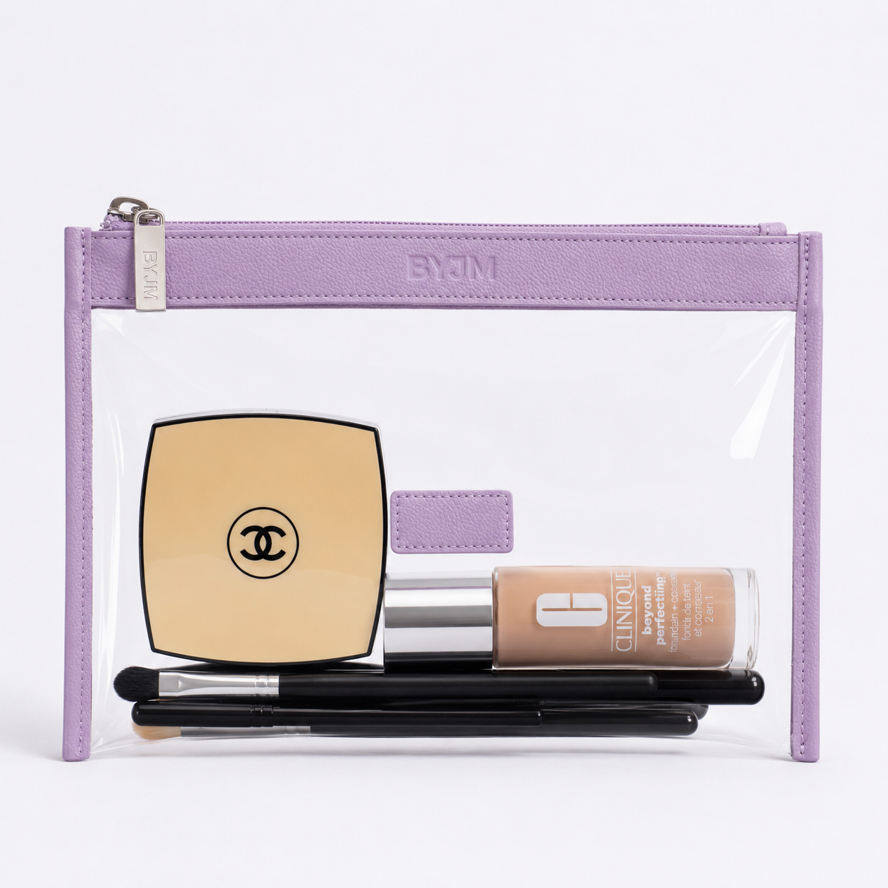 Clear Flat Pouch - Purple