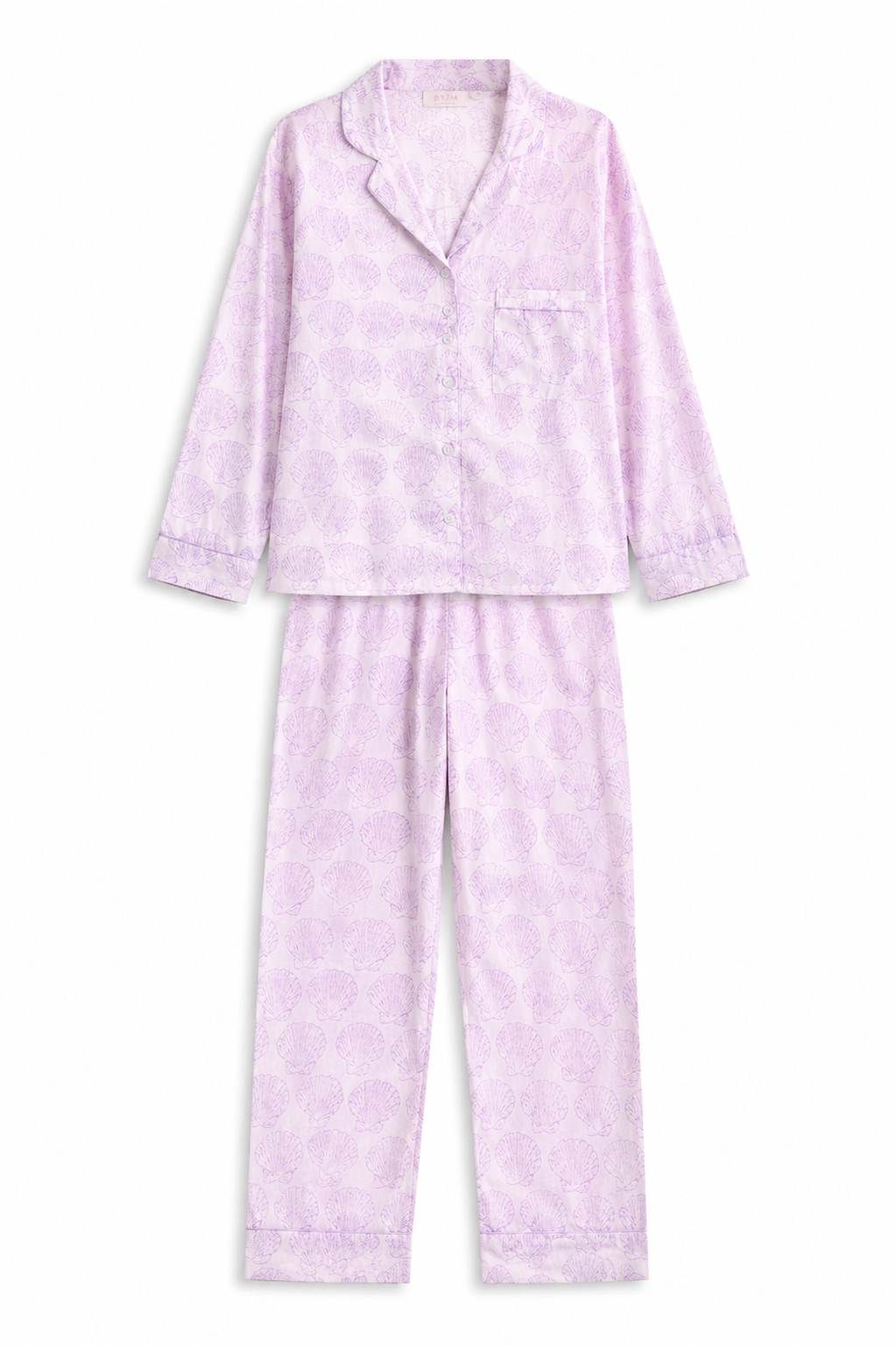 Shirt Pajama Set - Purple