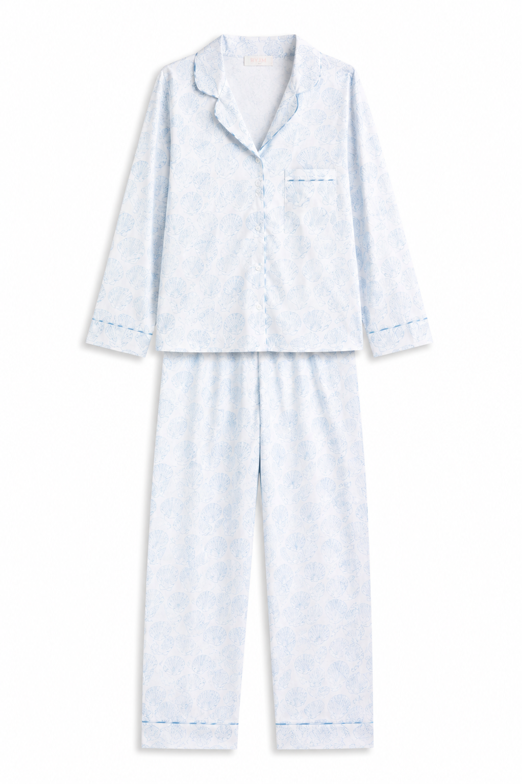Shirt Pajama Set - Blue