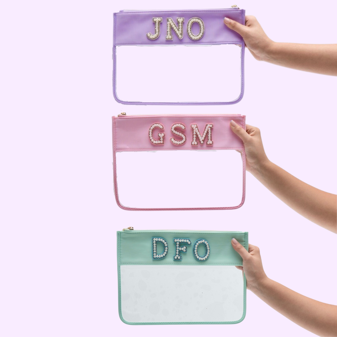 FLAT CLEAR POUCH (3 LETTERS INCLUDED)