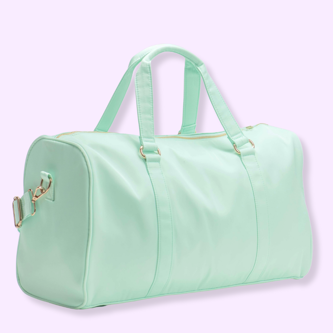 DUFFLE BAG ( 5 COLOR OPTIONS) 3 LETTERS INCLUDED